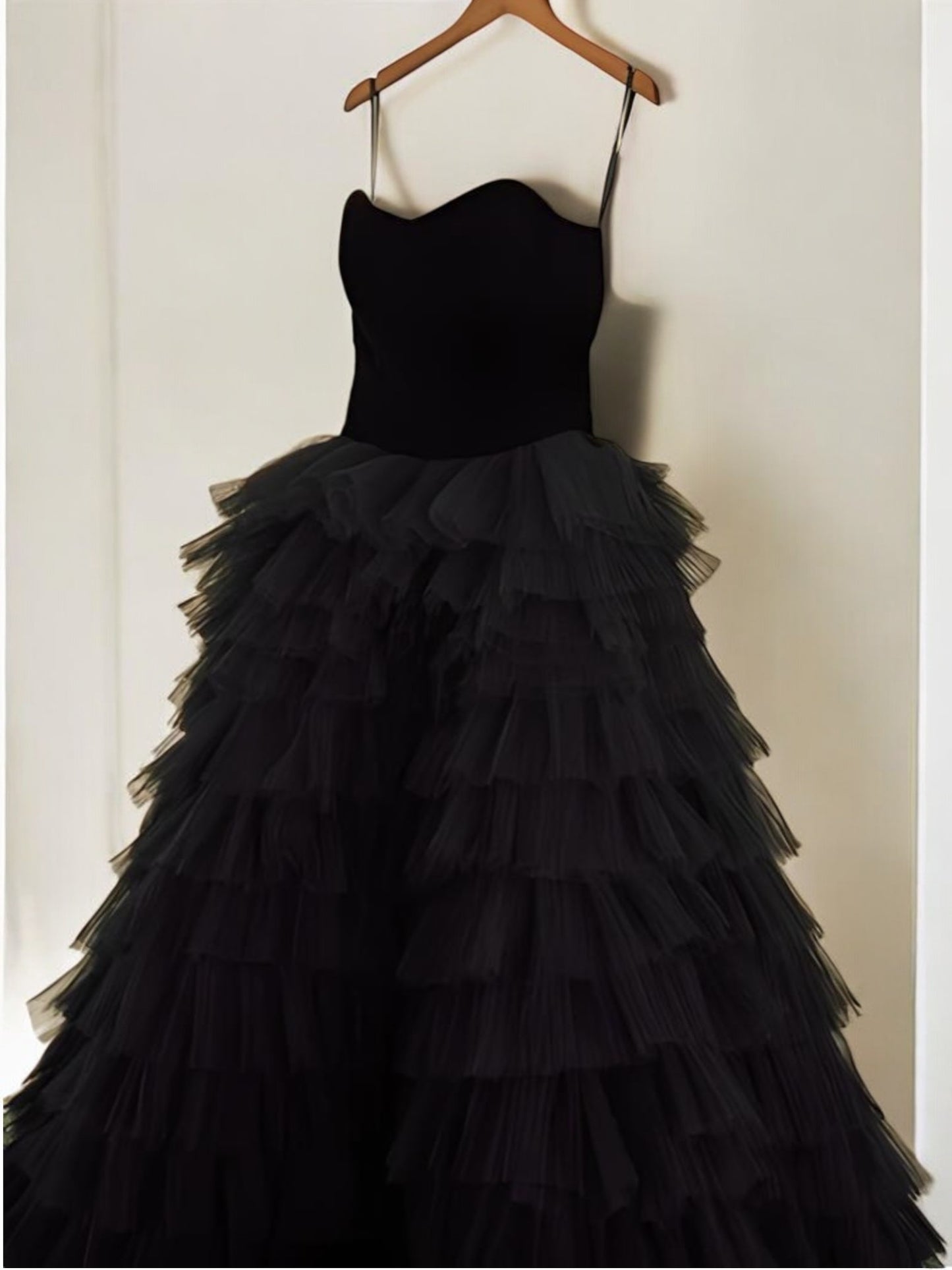 Black Tulle Ball Gown