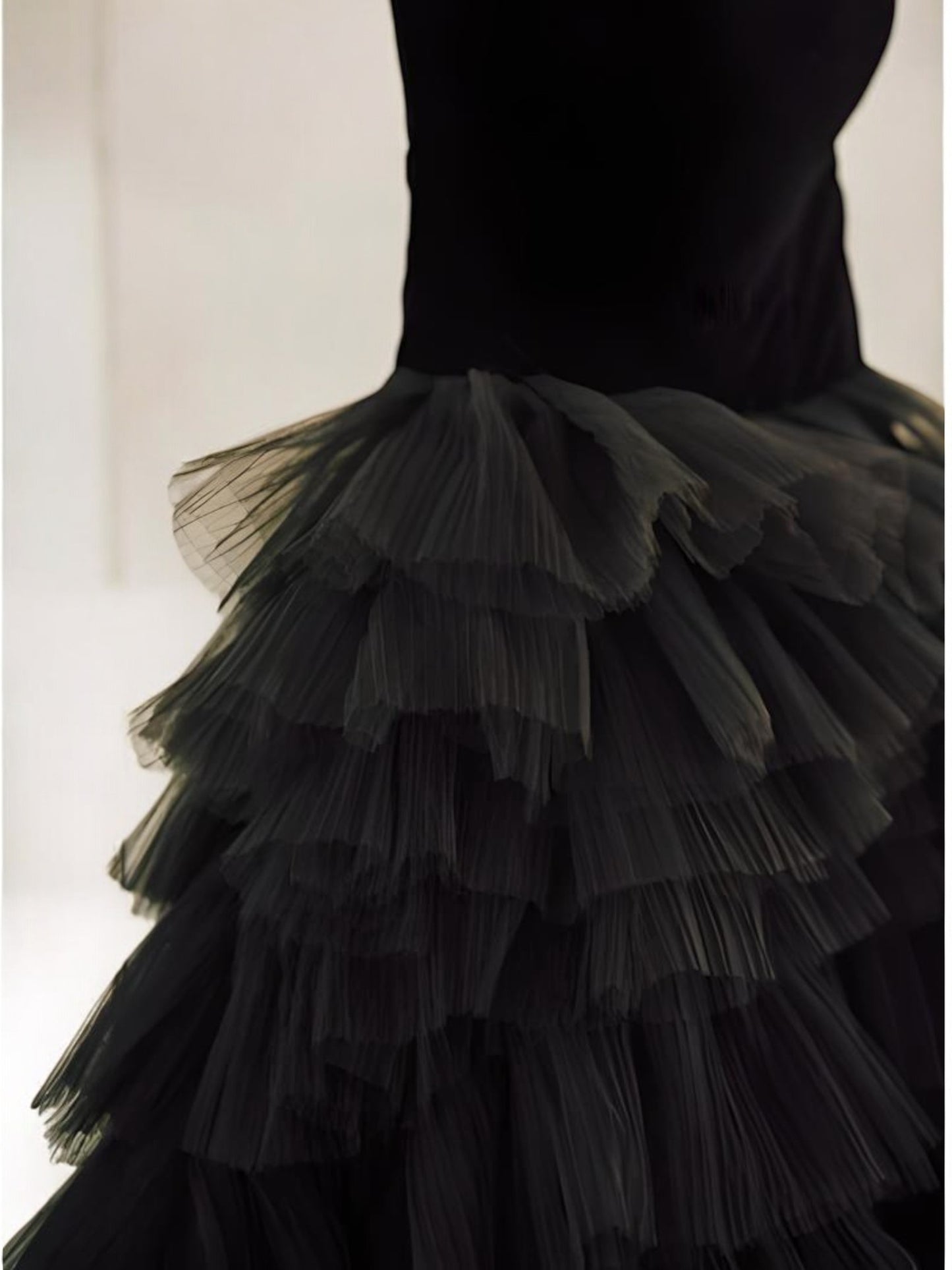 Black Tulle Ball Gown