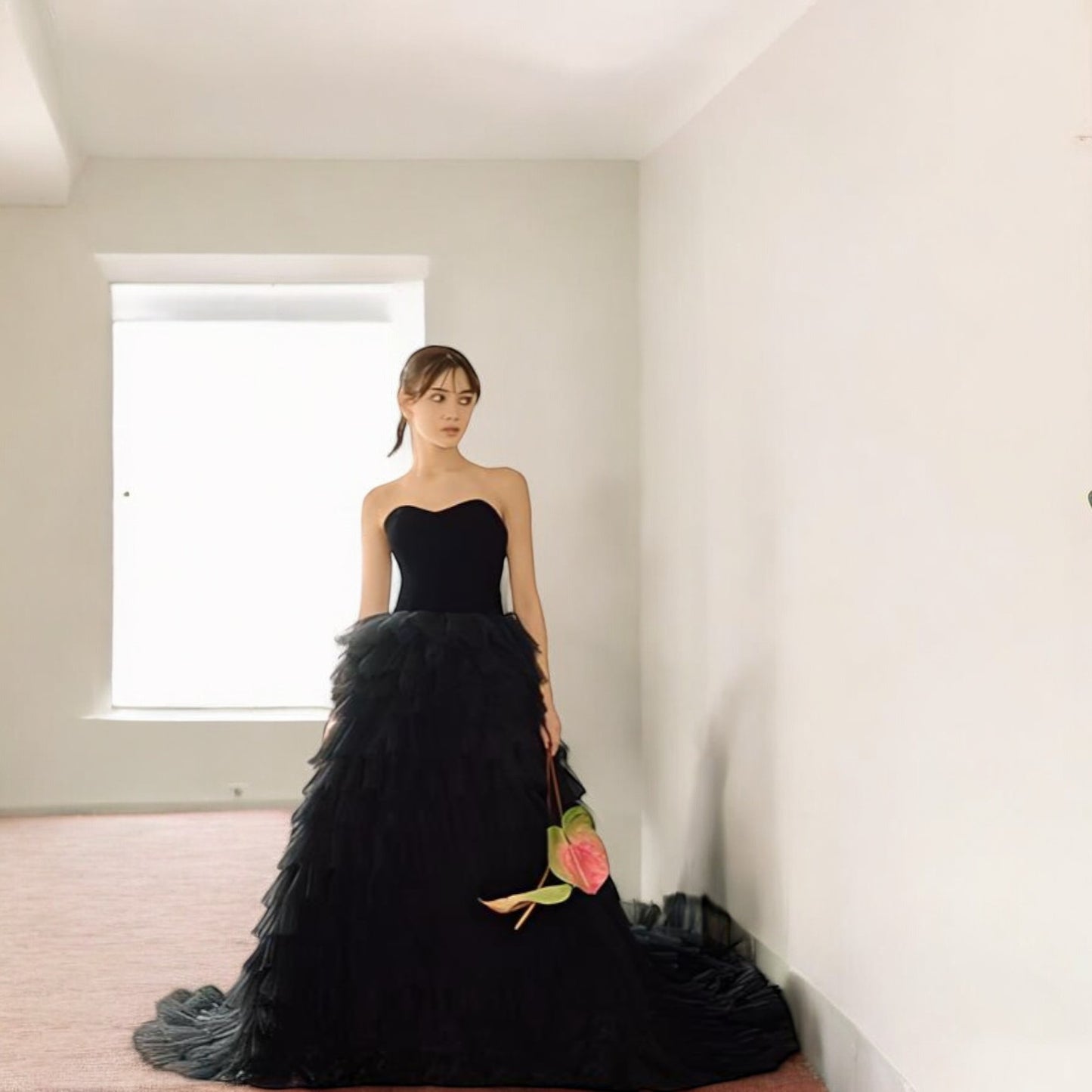 Black Tulle Ball Gown