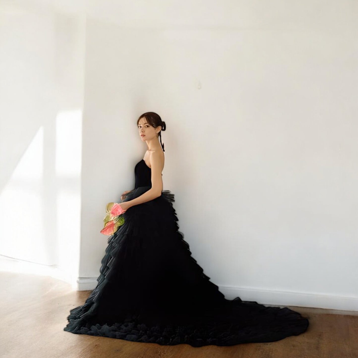 Black Tulle Ball Gown