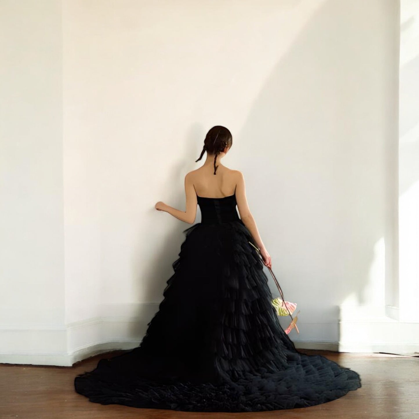 Black Tulle Ball Gown