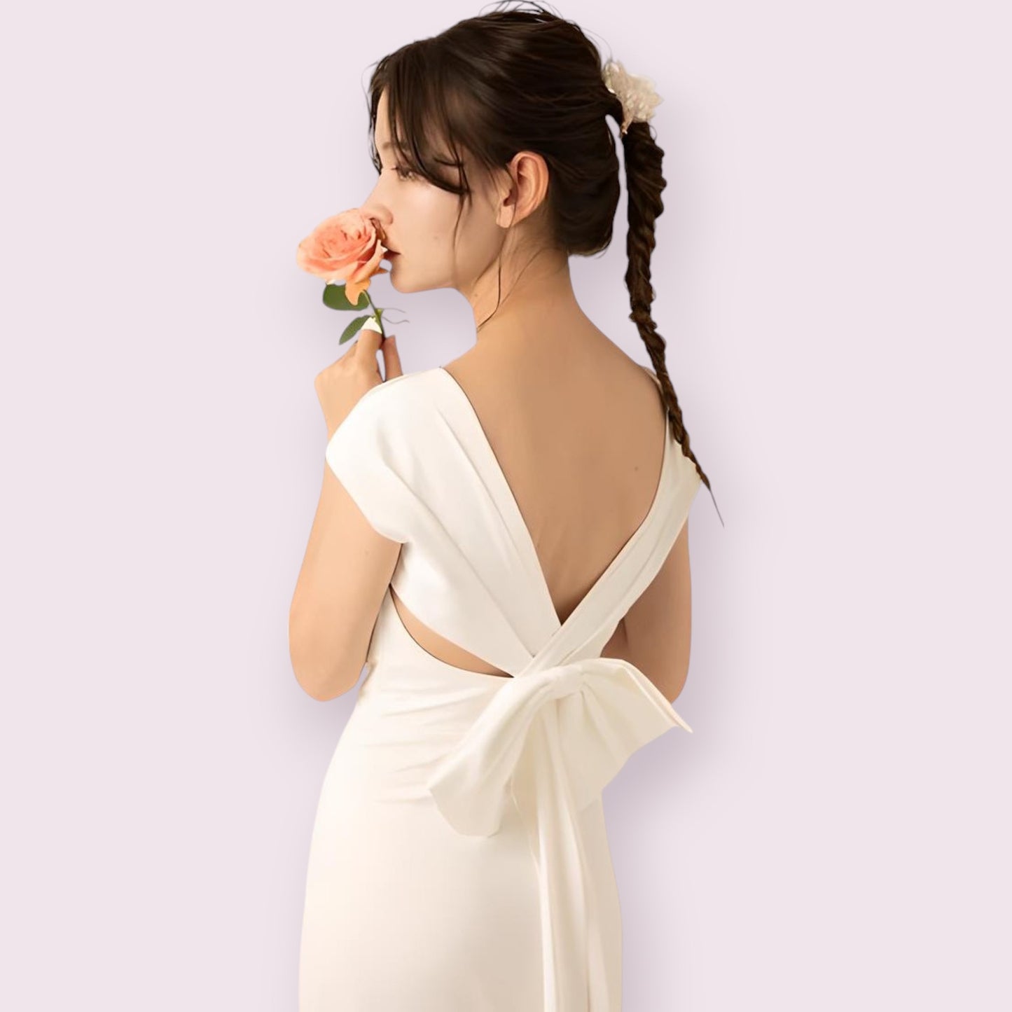 Bow-Back Wedding Gown