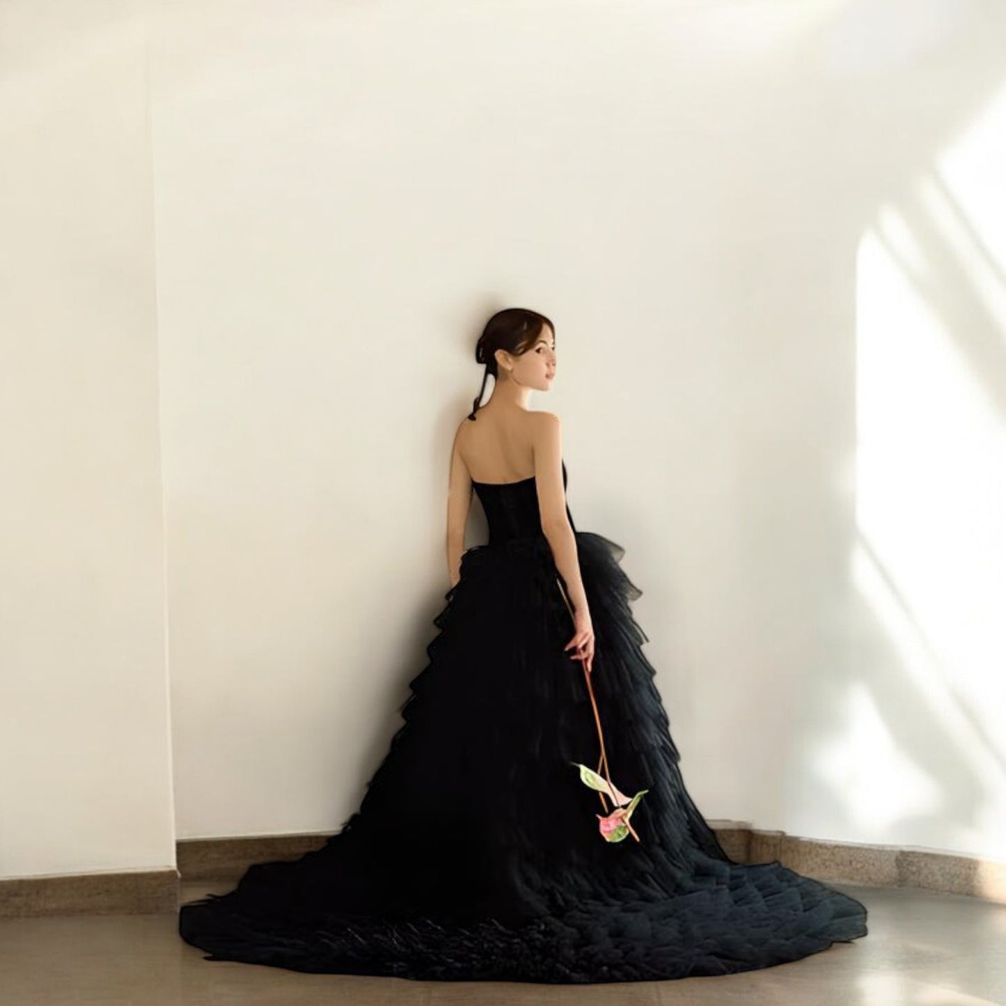 Black Tulle Ball Gown