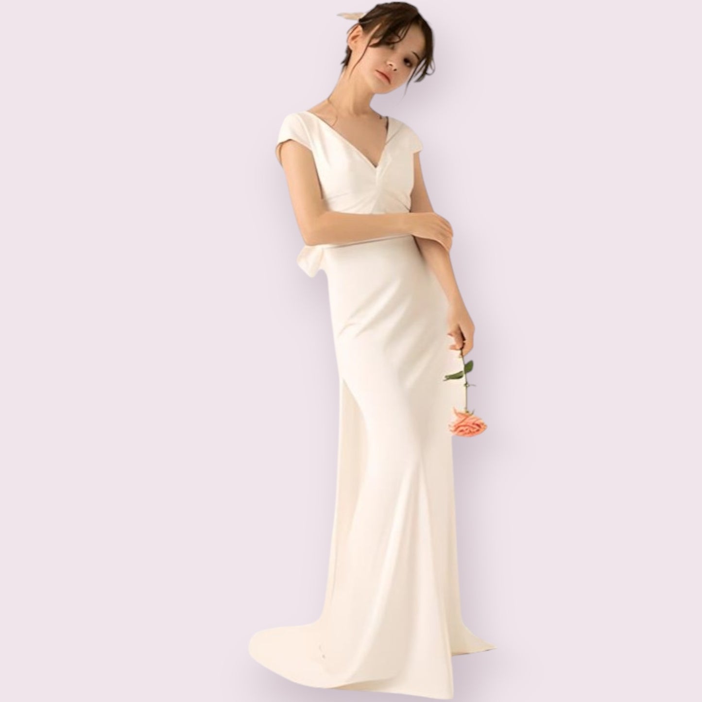 Bow-Back Wedding Gown