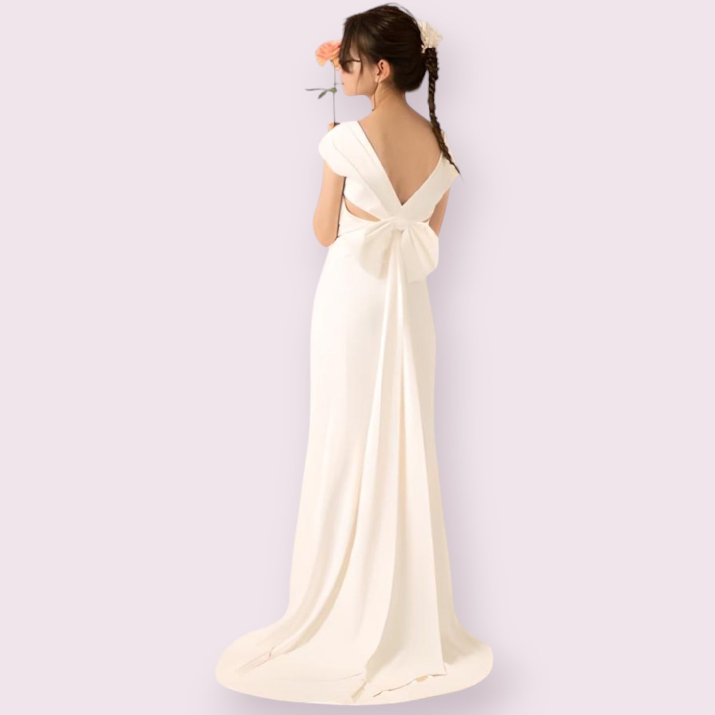 Bow-Back Wedding Gown