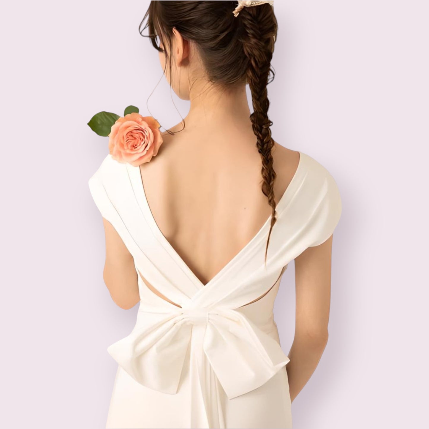 Bow-Back Wedding Gown